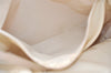 Authentic CHANEL New Travel Line Shoulder Tote Bag Nylon Leather Beige 2448K