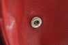 Authentic BURBERRY Vintage Leather Briefcase Business Hand Bag Red 2449I
