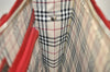 Authentic BURBERRY Vintage Leather Briefcase Business Hand Bag Red 2449I