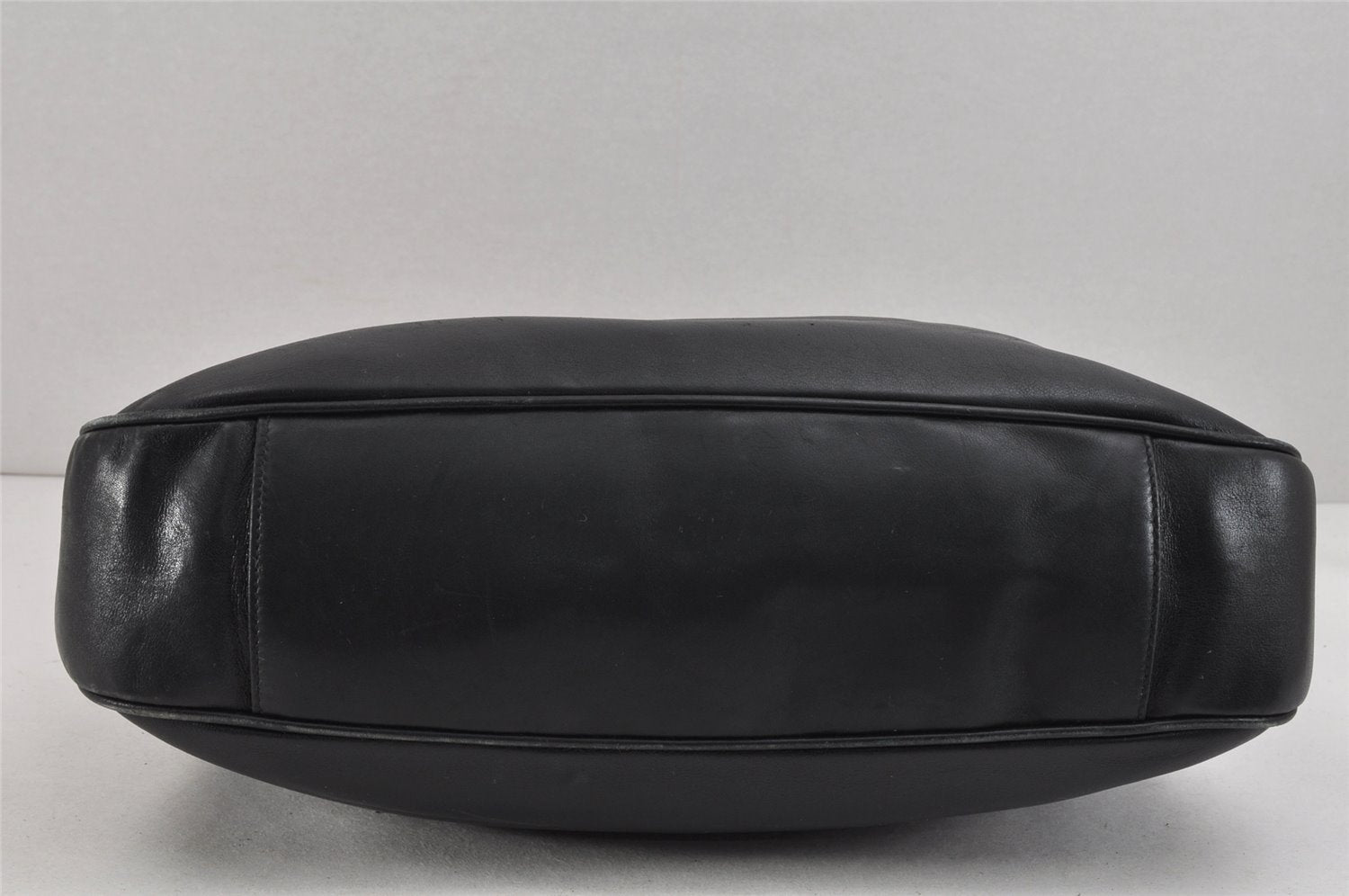 Authentic GUCCI Bamboo 2Way Shoulder Hand Bag Leather Black 0011577 Junk 2450K