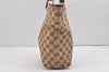 Authentic GUCCI Eclipse Shoulder Tote Bag GG Canvas Enamel 120840 Brown 2451K