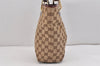Authentic GUCCI Eclipse Shoulder Tote Bag GG Canvas Enamel 120840 Brown 2451K