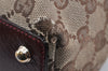 Authentic GUCCI Eclipse Shoulder Tote Bag GG Canvas Enamel 120840 Brown 2451K
