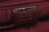 Authentic GUCCI Eclipse Shoulder Tote Bag GG Canvas Enamel 120840 Brown 2451K