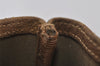 Authentic GUCCI Web Sherry Line Shoulder Tote Bag GG PVC Leather Brown 2452I