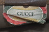 Authentic GUCCI Web Sherry Line Shoulder Tote Bag GG PVC Leather Brown 2452I