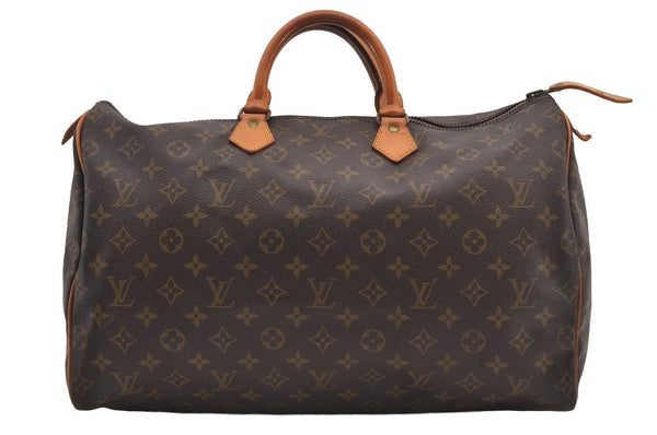 Authentic Louis Vuitton Monogram Speedy 40 Hand Boston Bag Old Model LV 2452J