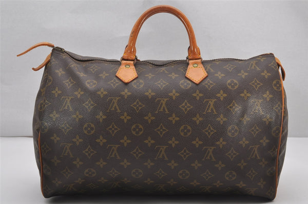 Authentic Louis Vuitton Monogram Speedy 40 Hand Boston Bag Old Model LV 2452J