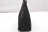 Authentic GUCCI Bamboo Shoulder Bag GG Suede Leather 0013008 Black Junk 2453K