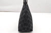 Authentic GUCCI Bamboo Shoulder Bag GG Suede Leather 0013008 Black Junk 2453K