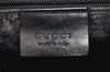 Authentic GUCCI Bamboo Shoulder Bag GG Suede Leather 0013008 Black Junk 2453K