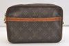 Authentic Louis Vuitton Monogram Compiegne 23 Clutch Hand Bag M51847 LV 2454K