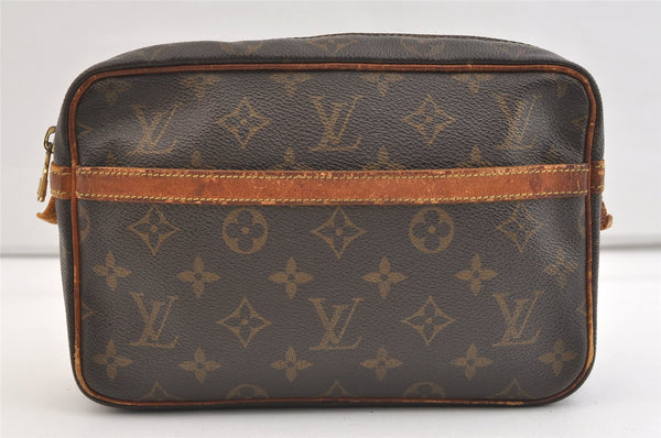 Authentic Louis Vuitton Monogram Compiegne 23 Clutch Hand Bag M51847 LV 2454K
