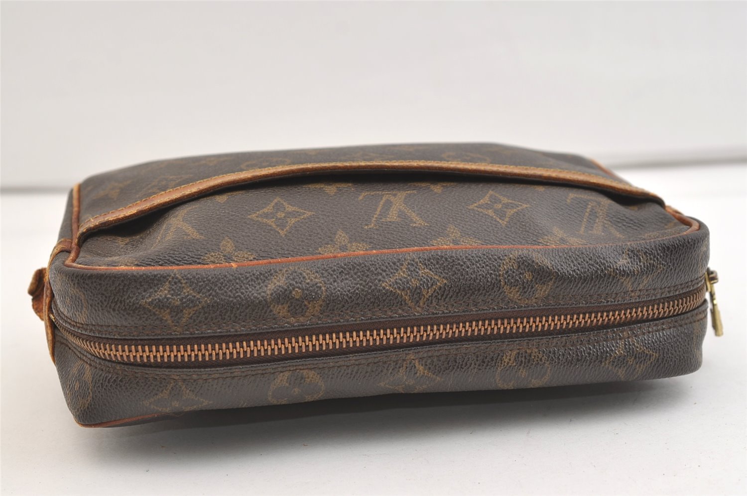 Authentic Louis Vuitton Monogram Compiegne 23 Clutch Hand Bag M51847 LV 2454K