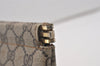 Authentic GUCCI Clutch Hand Bag Purse GG PVC Leather Brown Junk 2456J