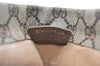 Authentic GUCCI Clutch Hand Bag Purse GG PVC Leather Brown Junk 2456J