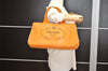 Authentic PRADA Canapa M Vintage Canvas Tote Hand Bag Orange 2457I