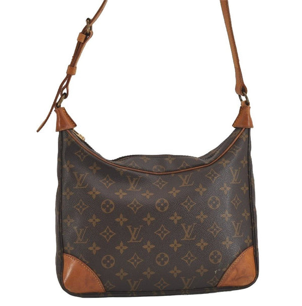 Authentic Louis Vuitton Monogram Boulogne 30 Shoulder Cross Bag M52165 LV 2458J