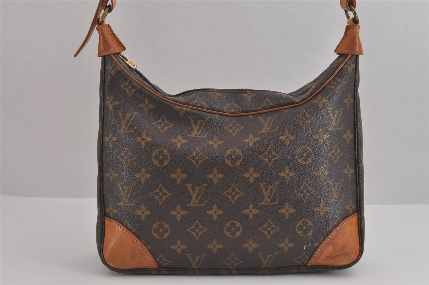 Authentic Louis Vuitton Monogram Boulogne 30 Shoulder Cross Bag M52165 LV 2458J