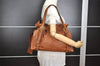 Authentic MIU MIU Vintage Leather Shoulder Tote Bag Brown 2459I