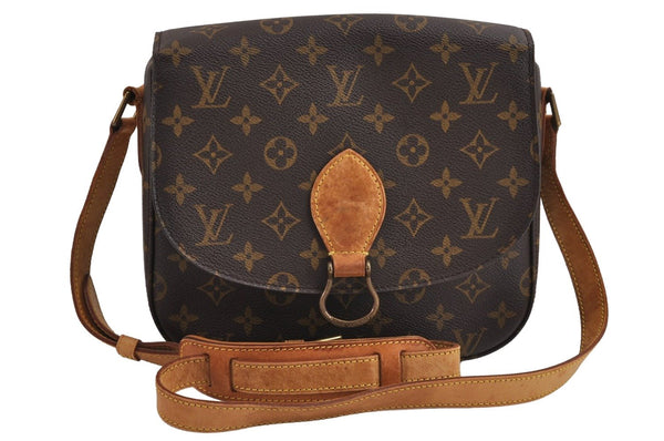 Authentic Louis Vuitton Monogram Saint Cloud GM M51242 Shoulder Cross Bag 2459J