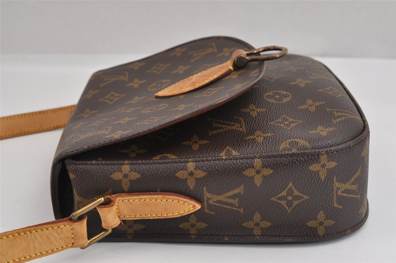 Authentic Louis Vuitton Monogram Saint Cloud GM M51242 Shoulder Cross Bag 2459J