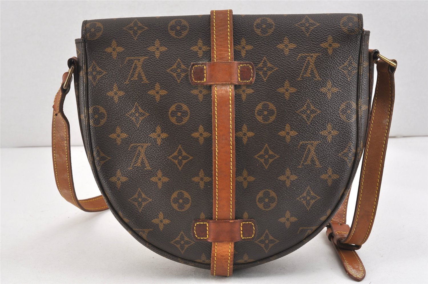 Authentic Louis Vuitton Monogram Chantilly GM Shoulder Cross Bag M51232 LV 2459K