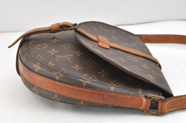 Authentic Louis Vuitton Monogram Chantilly GM Shoulder Cross Bag M51232 LV 2459K