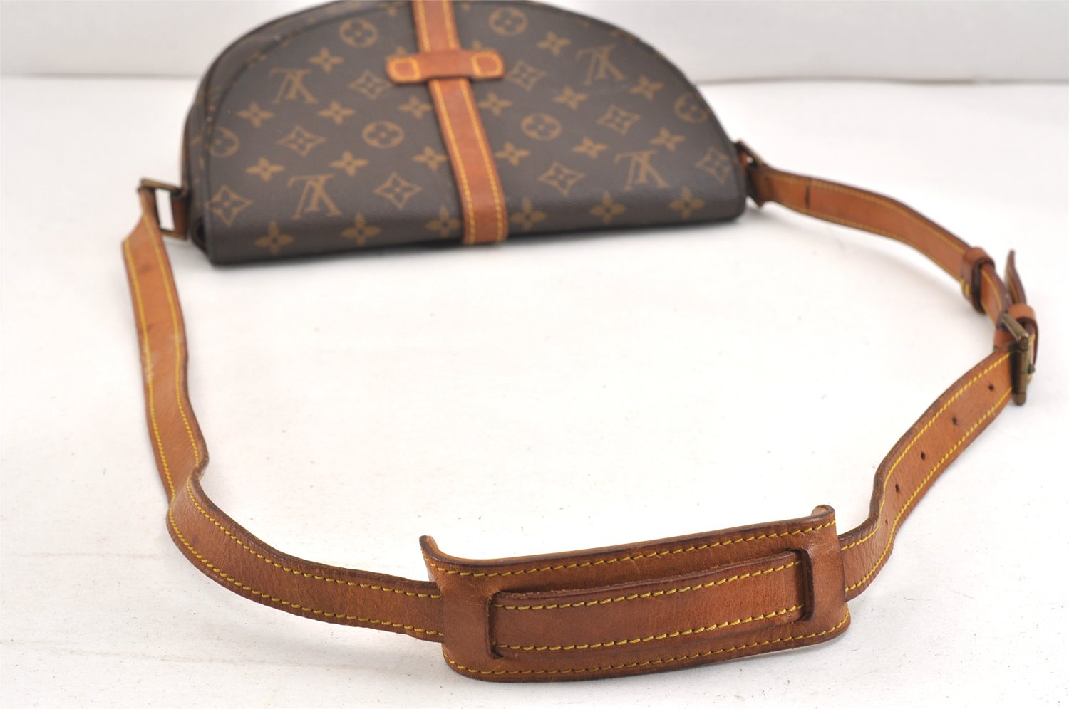 Authentic Louis Vuitton Monogram Chantilly GM Shoulder Cross Bag M51232 LV 2459K