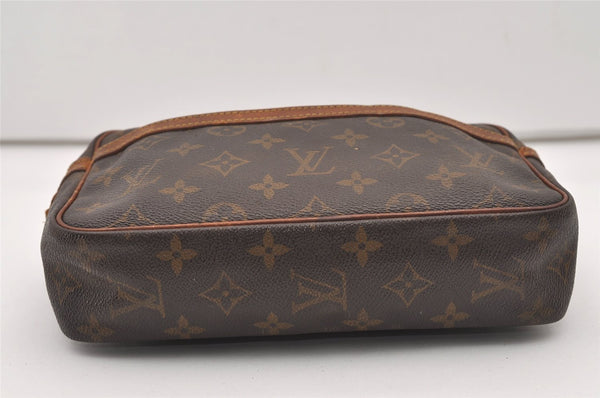 Authentic Louis Vuitton Monogram Compiegne 23 Clutch Hand Bag M51847 Junk 2460J