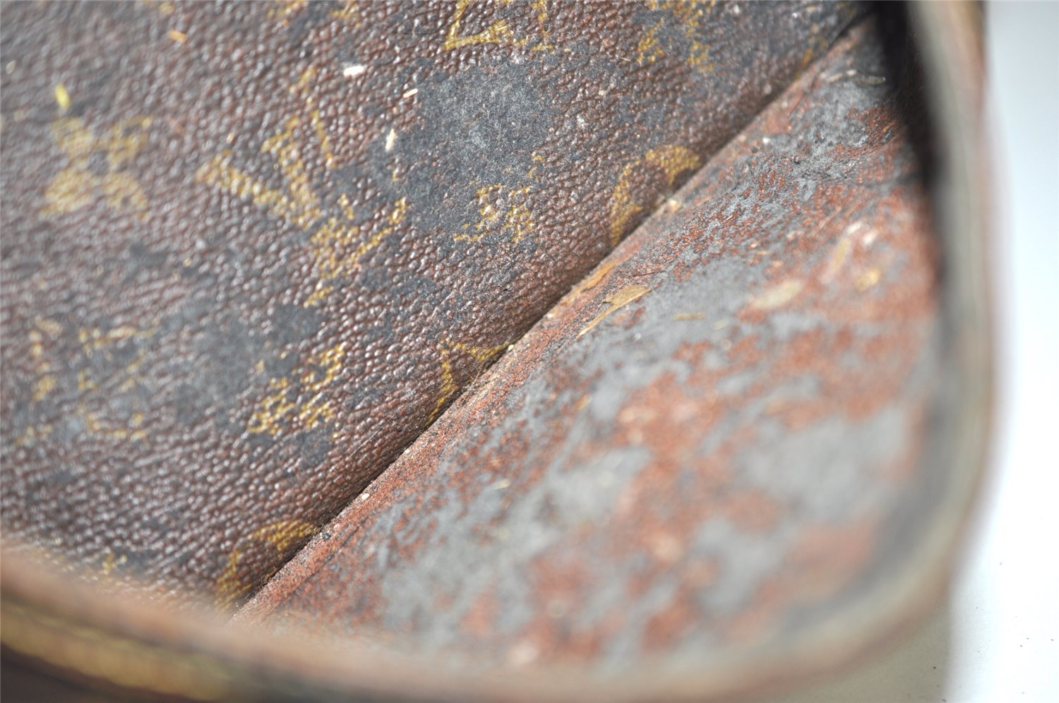 Authentic Louis Vuitton Monogram Compiegne 23 Clutch Hand Bag M51847 Junk 2460J