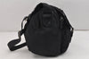 Authentic PRADA Nylon Tessuto Leather Shoulder Cross Body Bag Purse Black 2460K