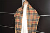 Authentic BURBERRY Nova Check Cashmere Winter Scarf Stole Beige 2463I