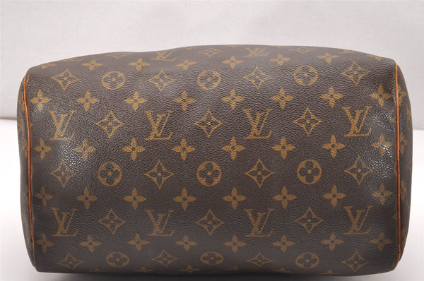 Authentic Louis Vuitton Monogram Speedy 30 Hand Boston Bag M41526 LV 2463J