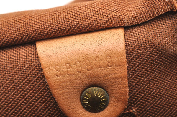 Authentic Louis Vuitton Monogram Speedy 30 Hand Boston Bag M41526 LV 2463J