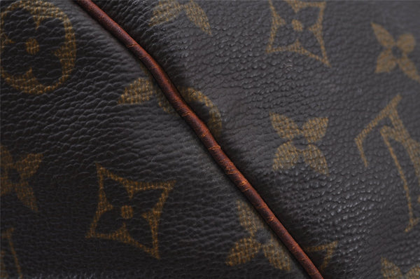 Authentic Louis Vuitton Monogram Keepall Bandouliere 45 M41418 Boston Bag 2464J