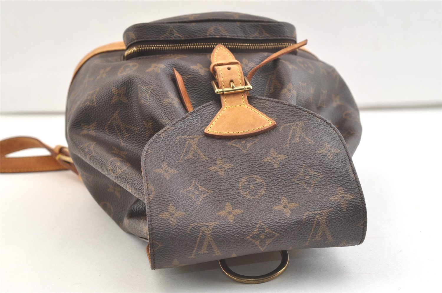 Authentic Louis Vuitton Monogram Montsouris PM Backpack M51137 LV 2464K