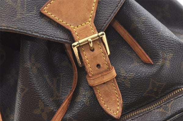 Authentic Louis Vuitton Monogram Montsouris PM Backpack M51137 LV 2464K