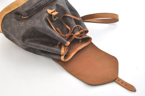 Authentic Louis Vuitton Monogram Montsouris PM Backpack M51137 LV 2464K
