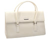 Authentic BURBERRY Vintage Leather Shoulder Hand Bag White 2465K