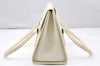 Authentic BURBERRY Vintage Leather Shoulder Hand Bag White 2465K