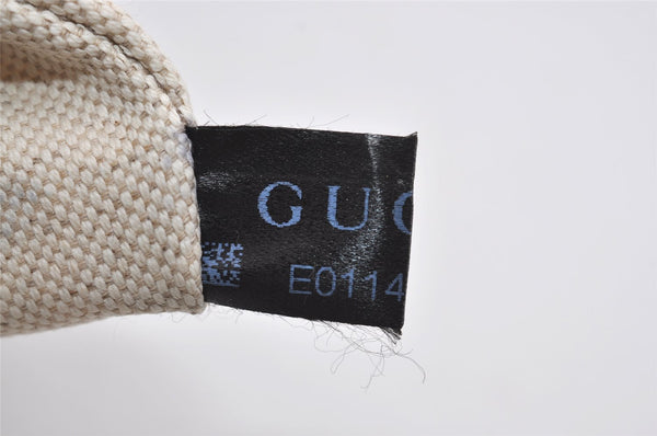 Authentic GUCCI Scarlett Tote Hand Bag GG Canvas Leather 269953 Brown 2466I