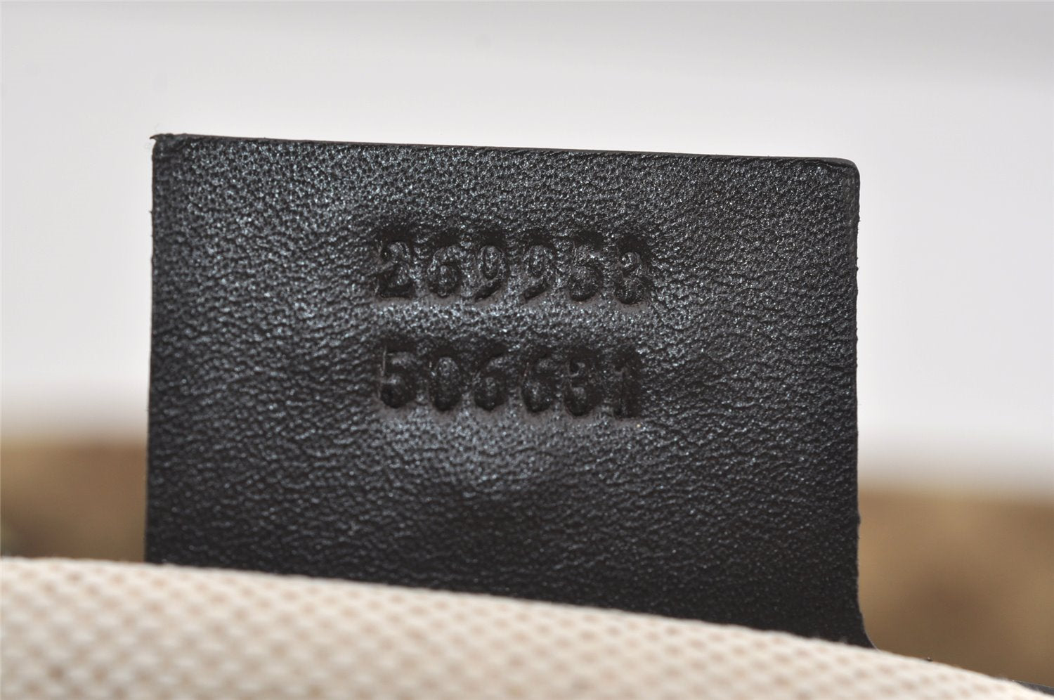 Authentic GUCCI Scarlett Tote Hand Bag GG Canvas Leather 269953 Brown 2466I