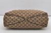 Authentic GUCCI Vintage Shoulder Tote Bag GG Canvas Leather 113017 Brown 2467J