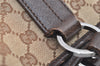 Authentic GUCCI Vintage Shoulder Tote Bag GG Canvas Leather 113017 Brown 2467J
