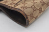 Authentic GUCCI Vintage Shoulder Tote Bag GG Canvas Leather 113017 Brown 2467J