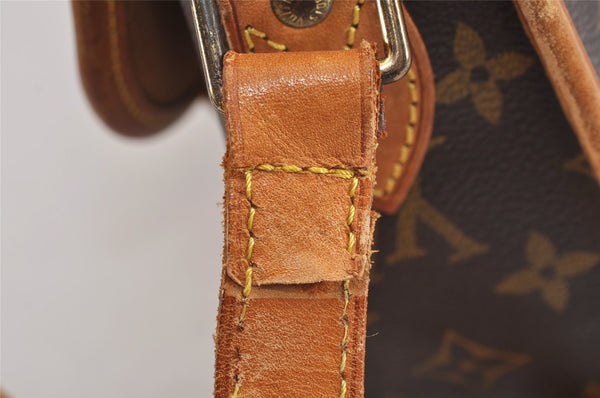 Authentic Louis Vuitton Monogram Gibeciere MM Shoulder Cross Bag M42247 LV 2469J