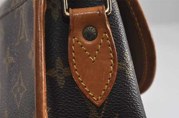 Authentic Louis Vuitton Monogram Gibeciere MM Shoulder Cross Bag M42247 LV 2469J