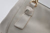 Authentic TORY BURCH Harper Leather Chain 2Way Shoulder Hand Bag White 2471I