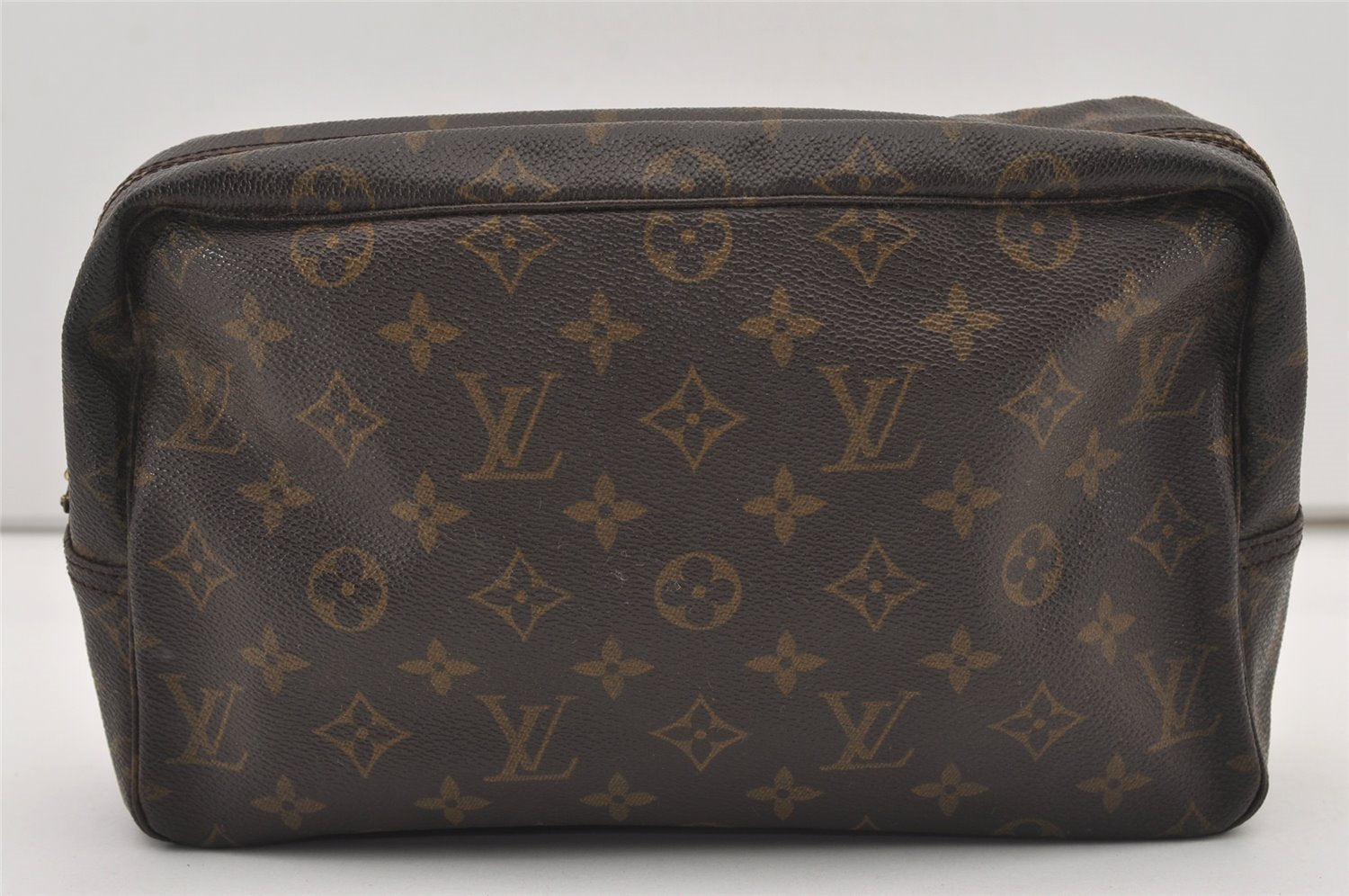Auth Louis Vuitton Monogram Trousse Toilette 28 Clutch Bag M47522 Junk 2474J